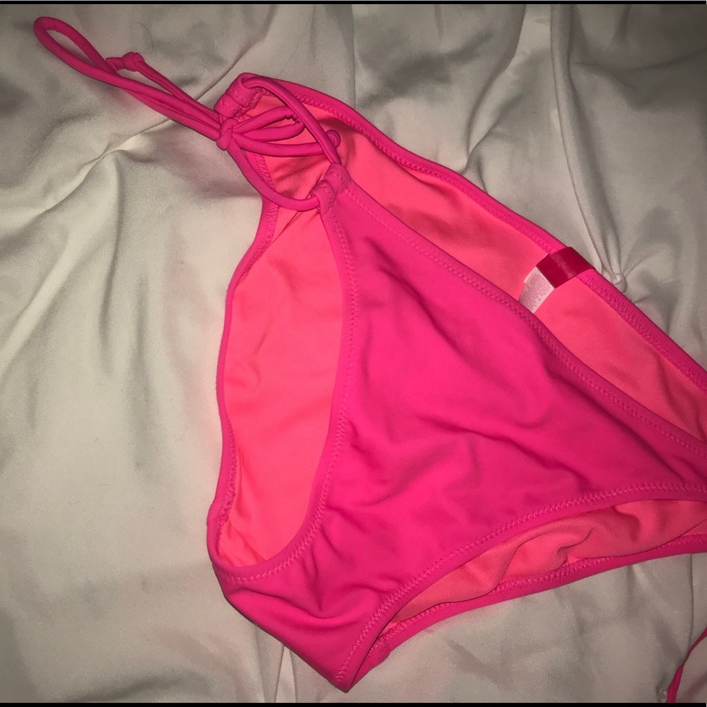 Bright pink VS Pink bikini bottoms
